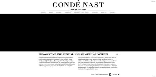 [康泰纳仕]Conde Nast素以出版最精美和最具影响力的杂志而闻名于世