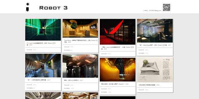 [Robot3设计]Robot3成立，“3”也有三个创始人之意，专注于餐饮、商业性空间设计